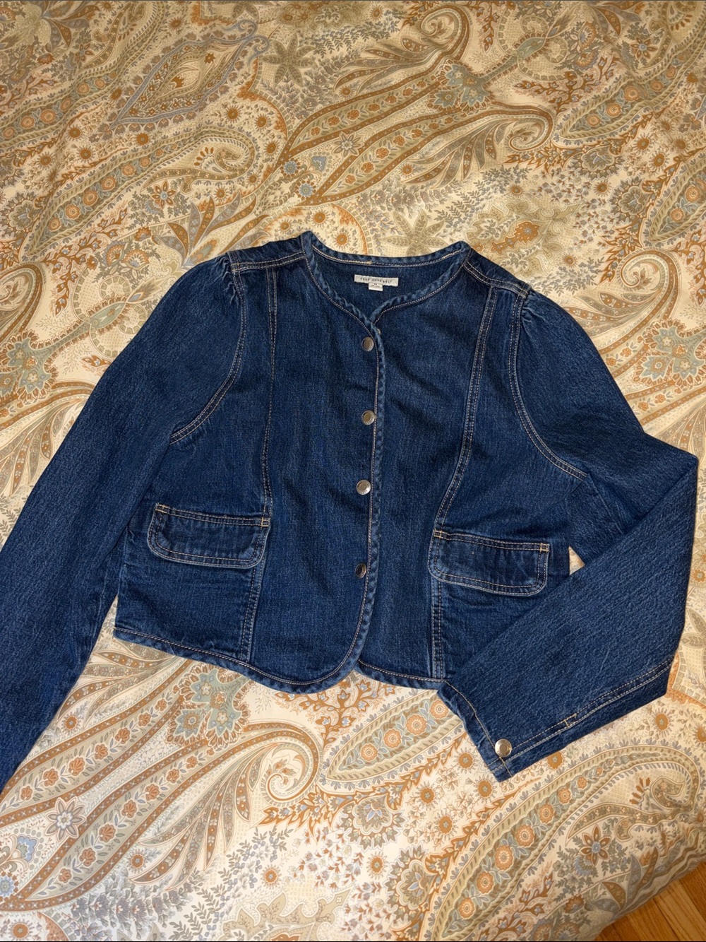 Free Assembly NWOT Womens Dark Blue Denim Jacket
